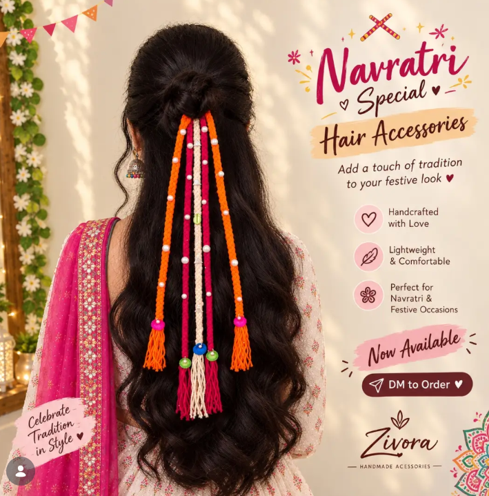 Zivora festive handmade hair accessories